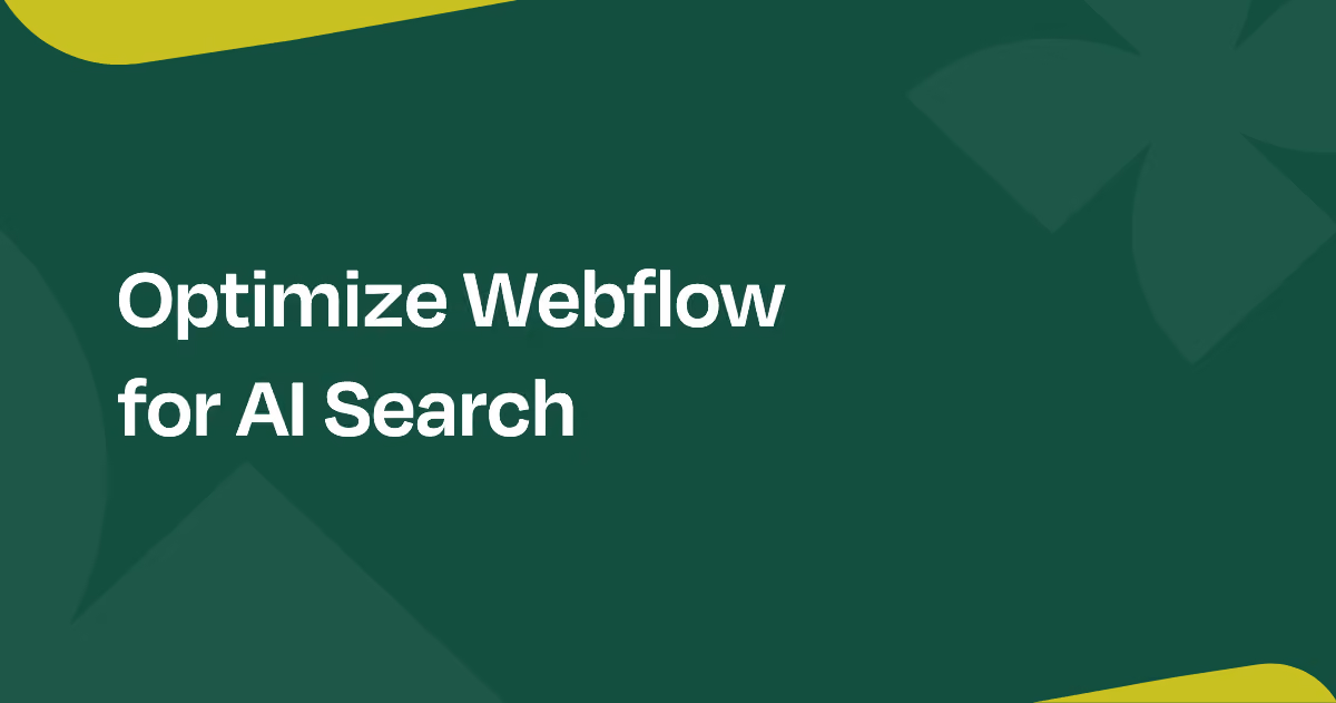 AEO: how to optimize your Webflow site for AI answer engines — Everything Flow blog card
