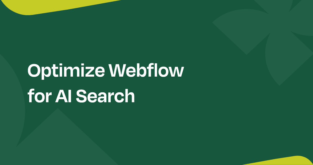 AEO: how to optimize your Webflow site for AI answer engines — Everything Flow blog card