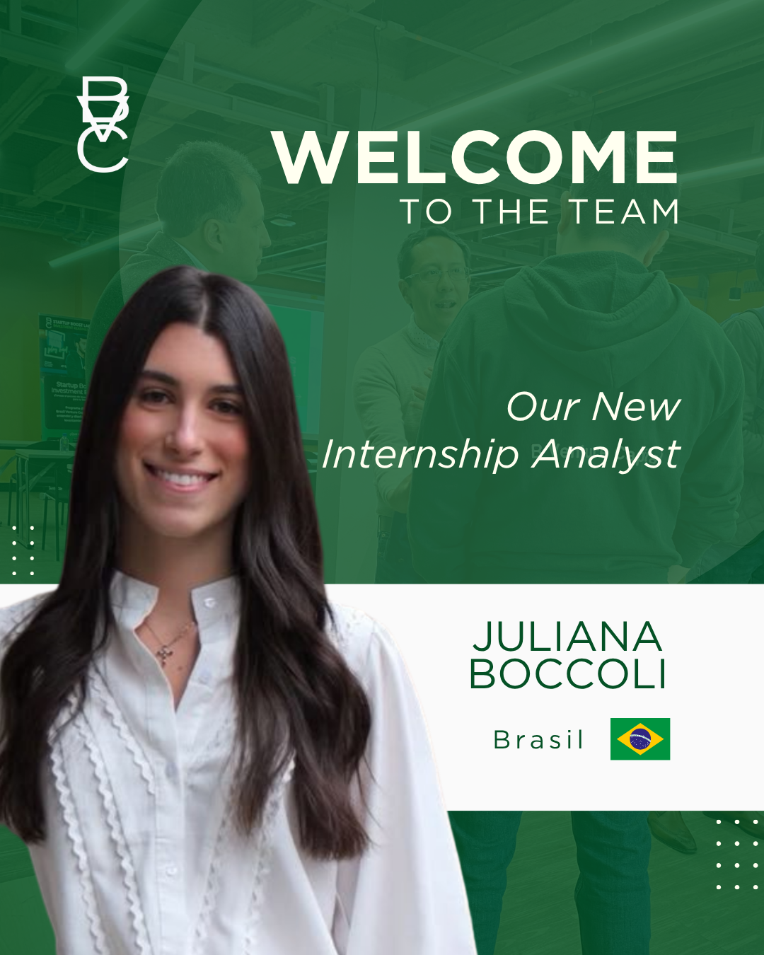 New Internship Analyst: Juliana
