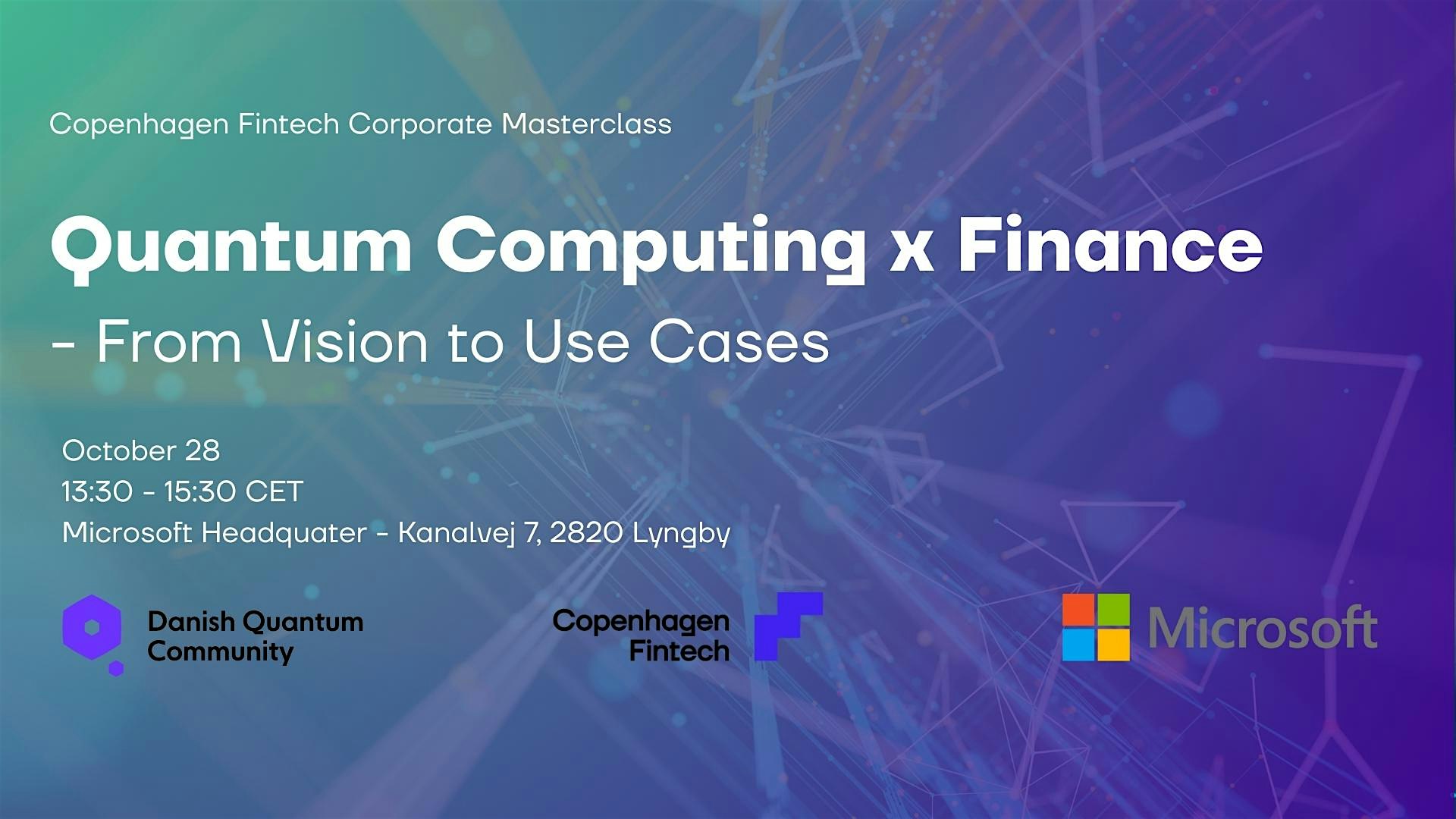 Quantum Computing x Finance: From Vision to Use Cases