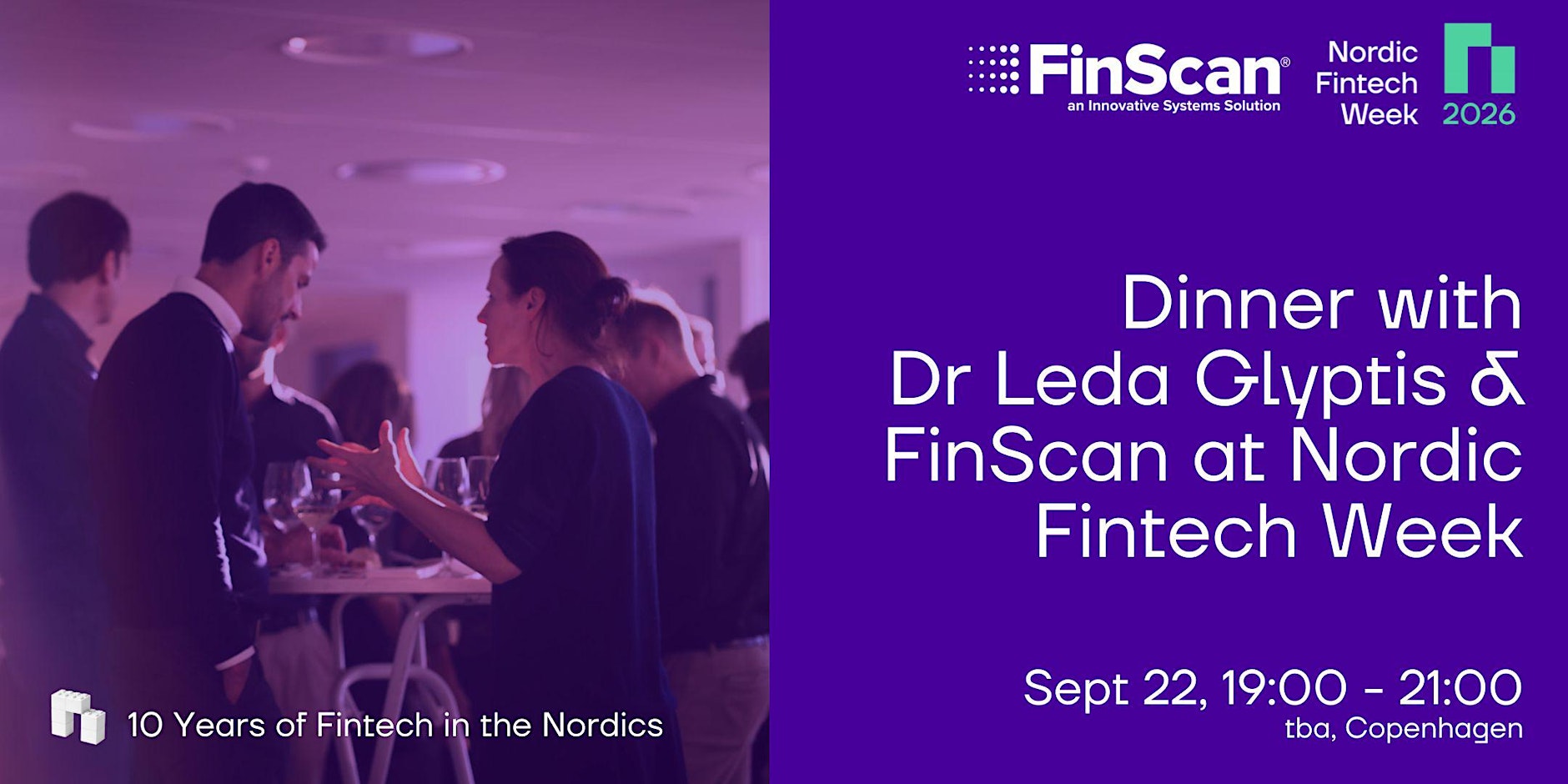 An Evening with Dr Leda Glyptis & FinScan at Nordic Fintech Week