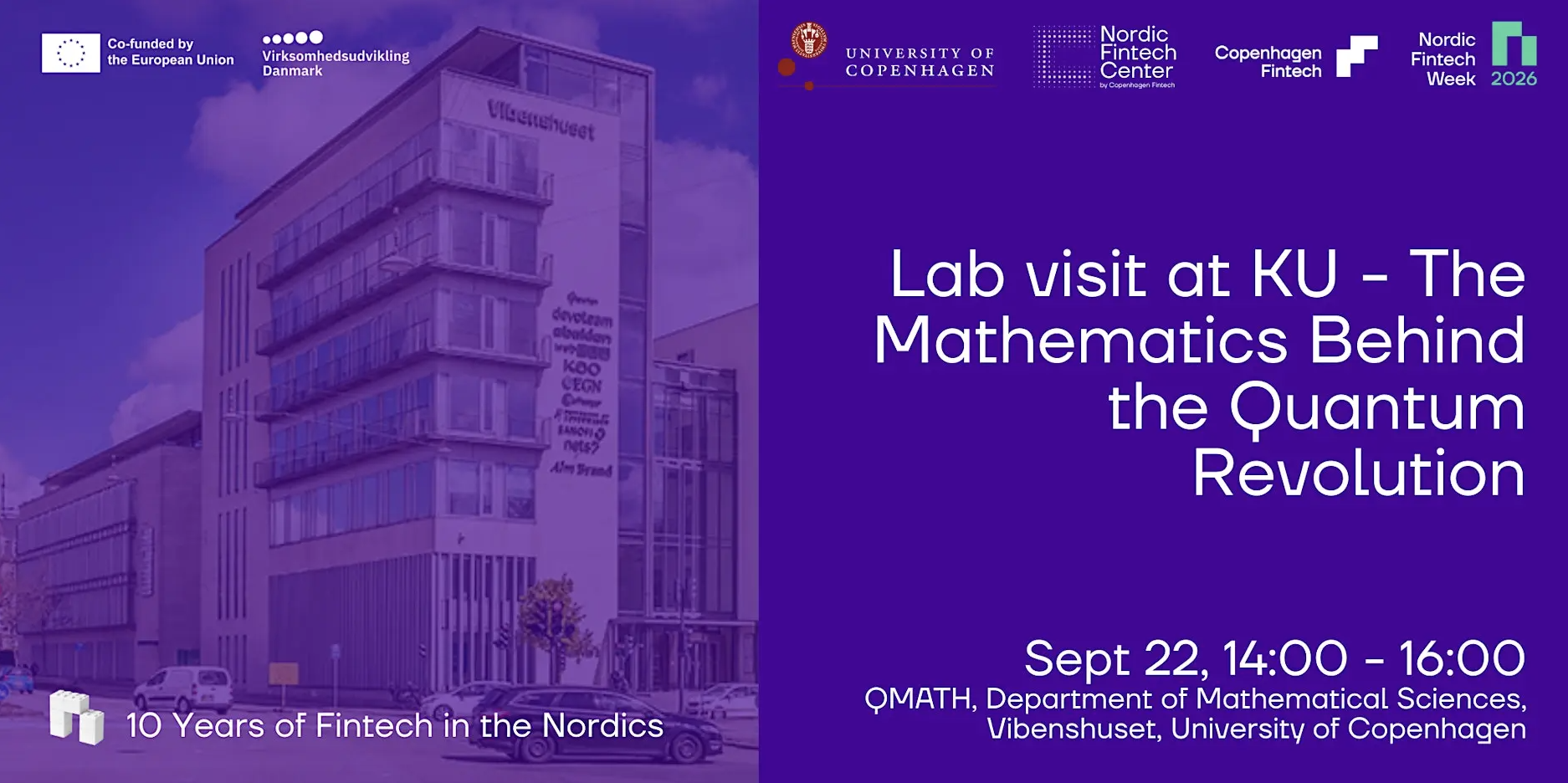 Lab visit at University of Cph. The Mathematics Behind the Quantum Revolution