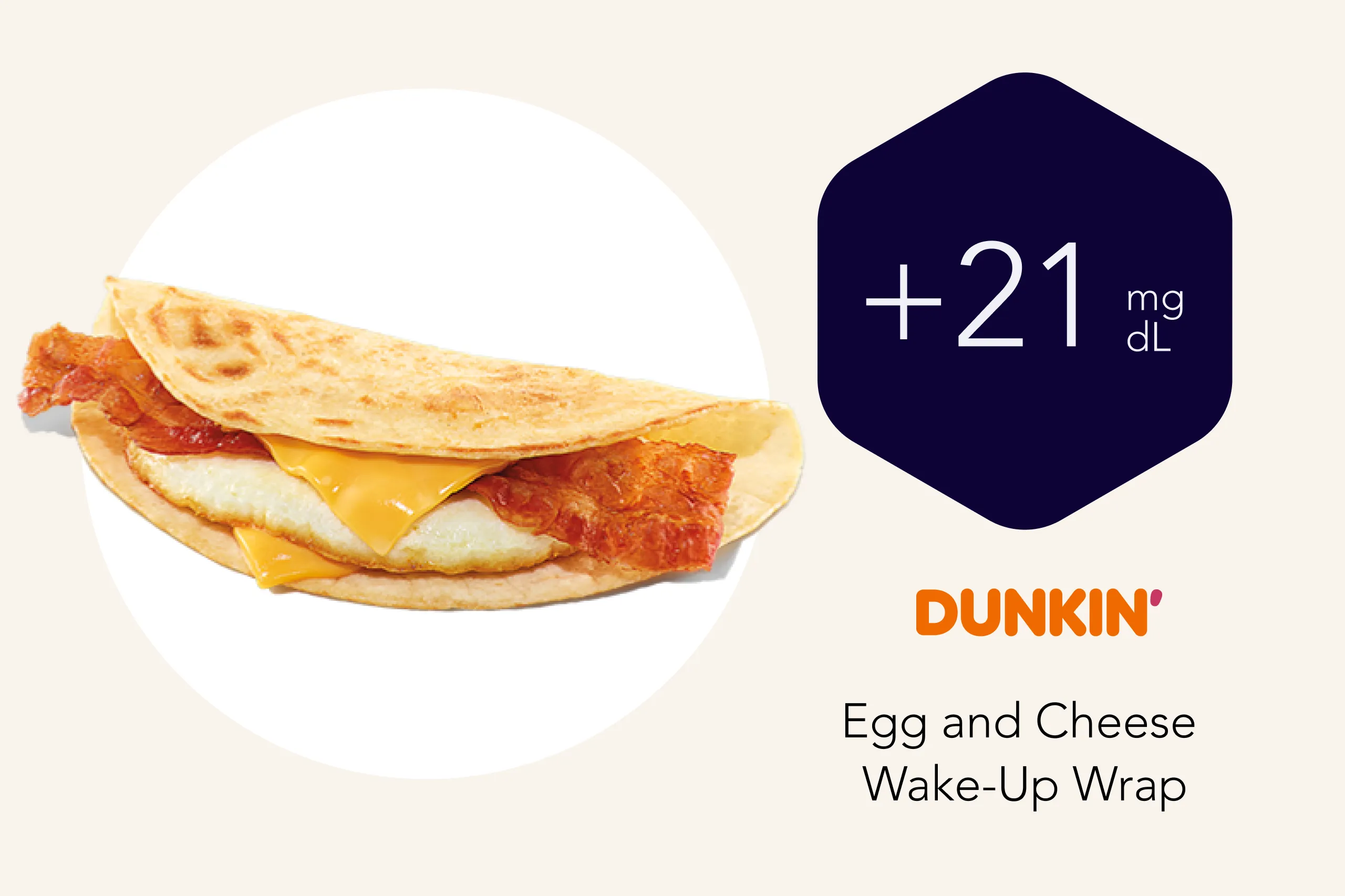 Dunkin Donuts Egg and Cheese Wake-Up Wrap