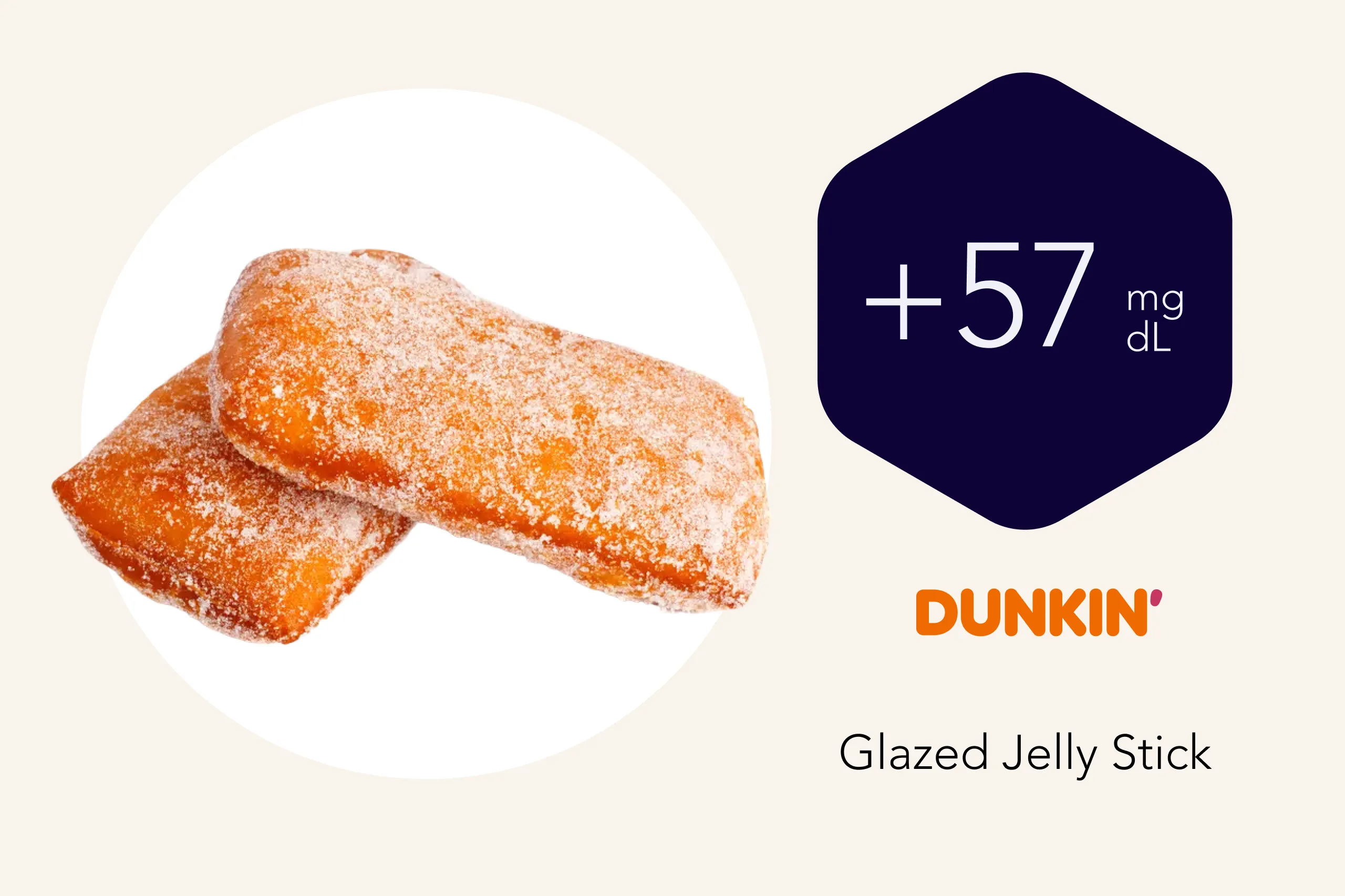Dunkin Donuts Glazed Jelly Stick