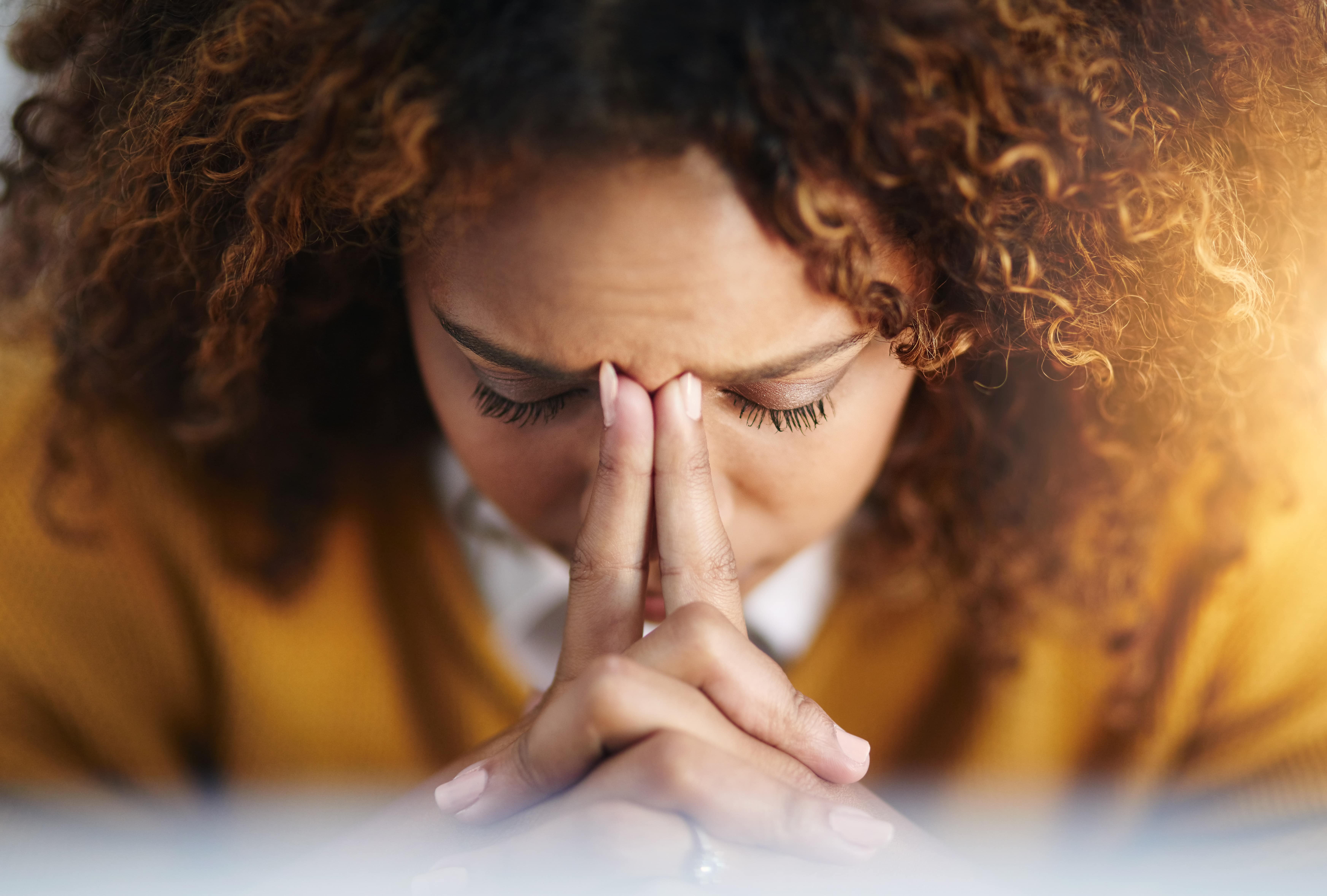 stressed woman