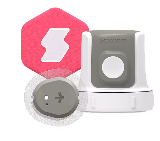 Dexcom continuous glucose monitoring system with sensor and receiver