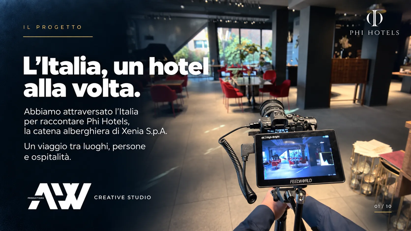 Phi Hotels by Xenia, un viaggio tra ospitalità e benessere: video promozionale di AW Creative Studio
