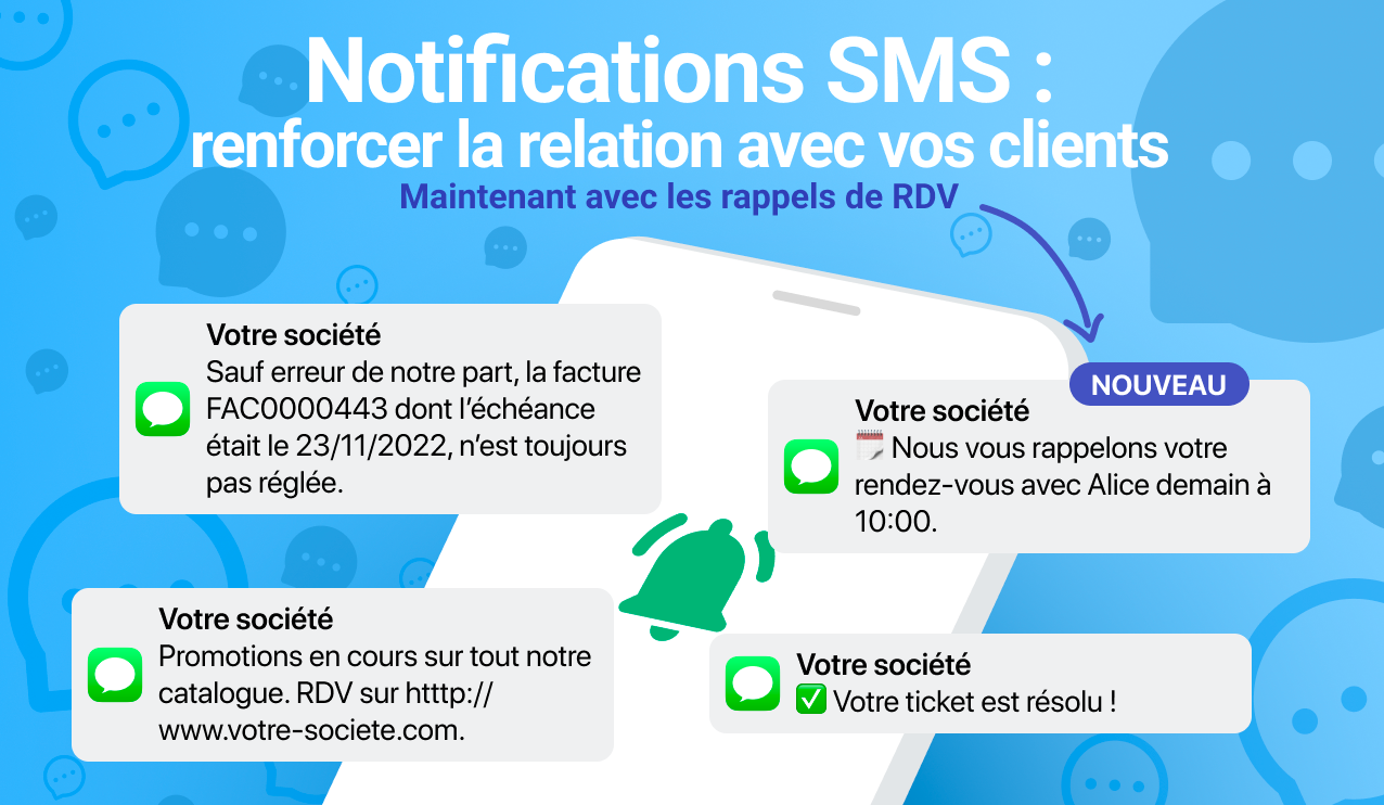 CRM avec envoi SMS et notifications SMS