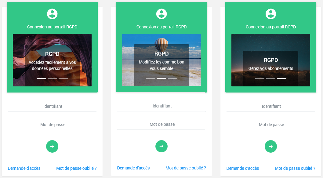 CRM RGPD : l'espace RGPD pour les clients