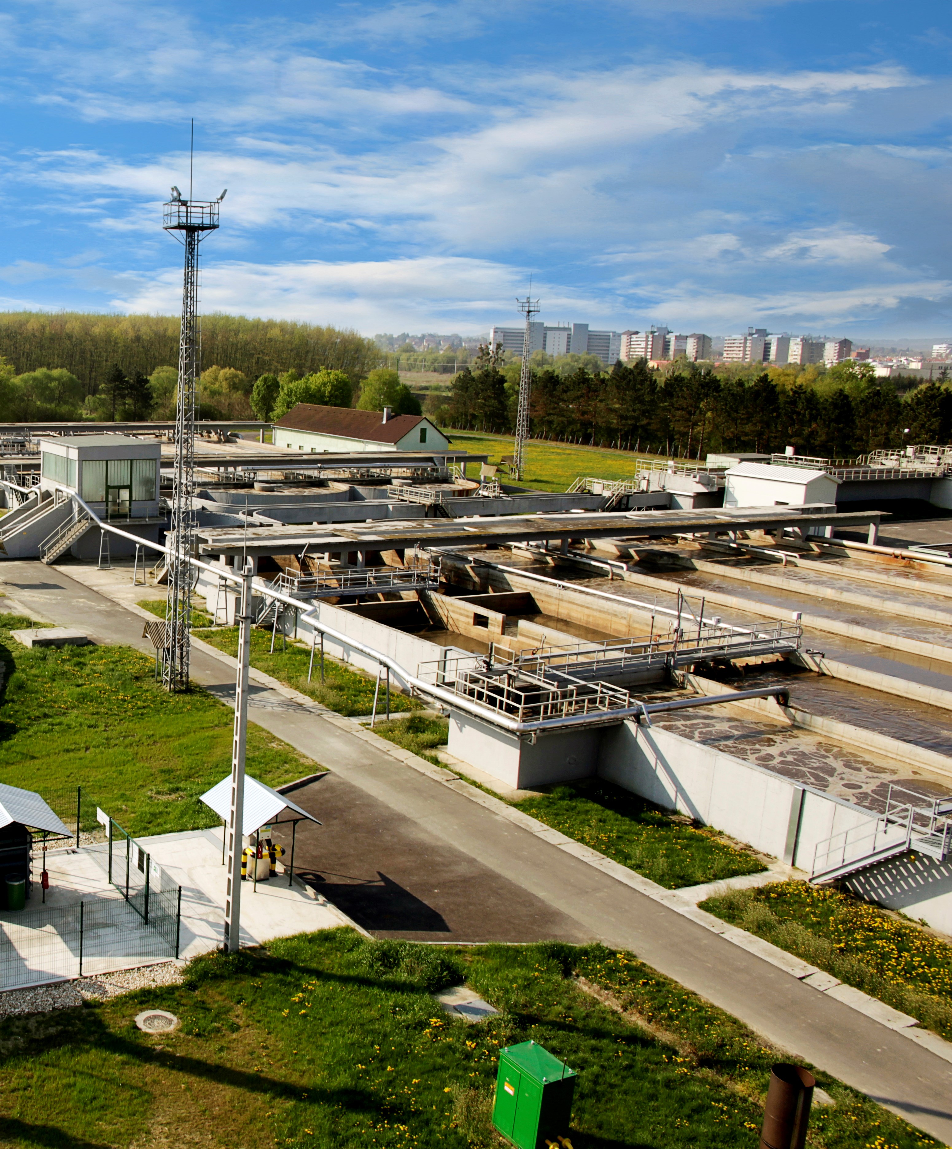 Wastewater treatment plant in Zalaegerszeg, Hungary