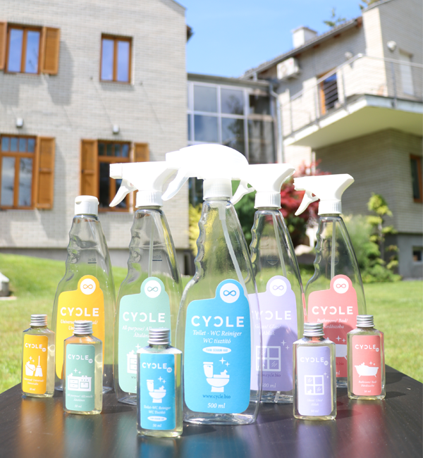 CYCLE Cleaning Products made form recycled wastewater