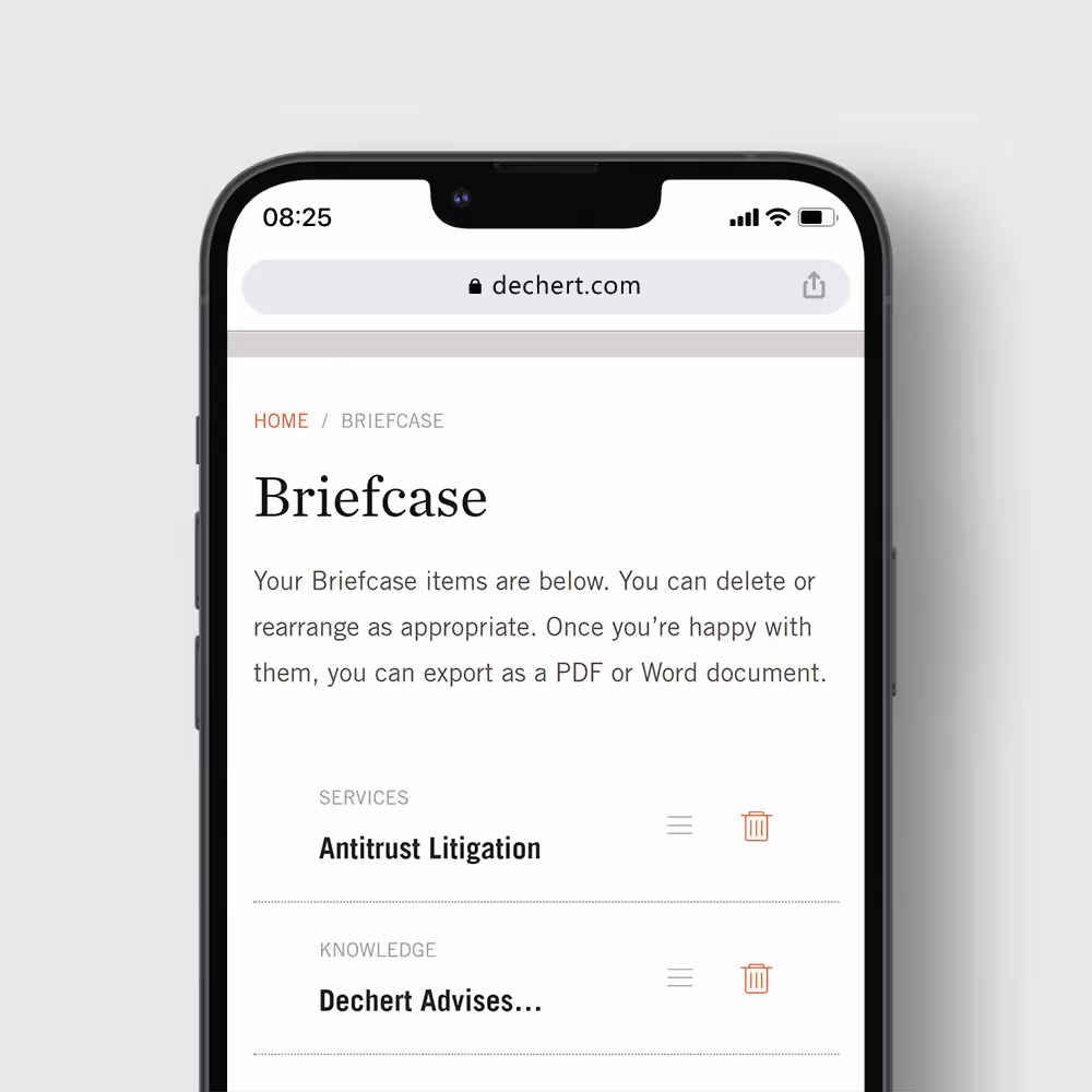 dechert mobile page