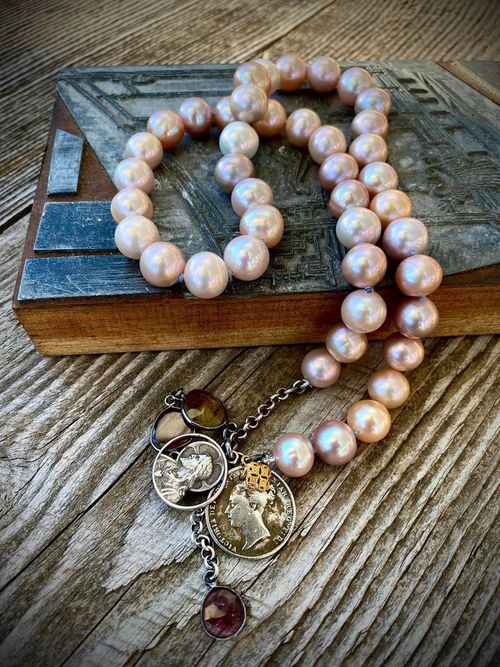 Pearl necklace by Ellen Crawford Designs
