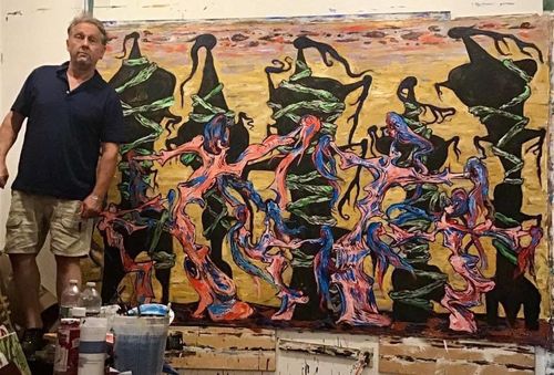 Large scale original painting by Gary Mayer