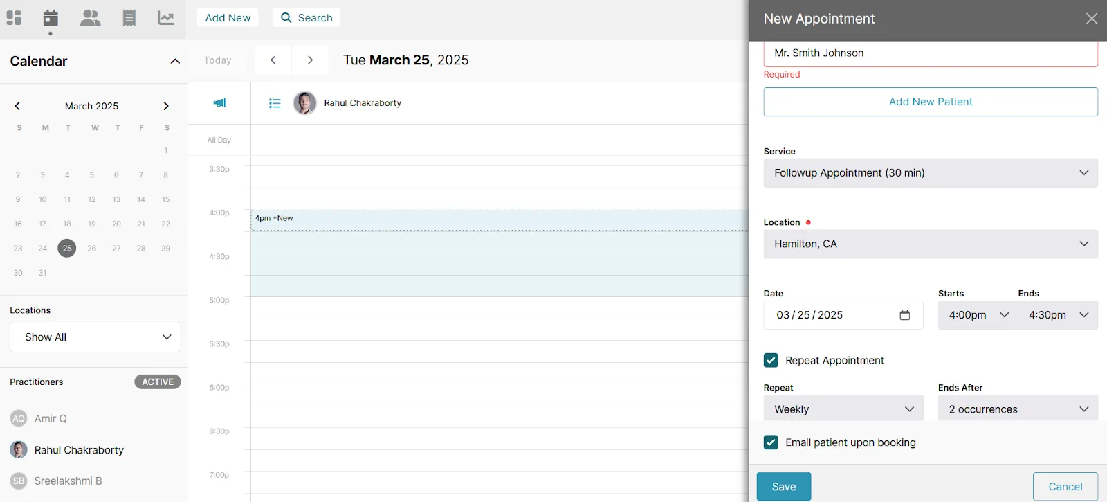 Schedule Follow-up Appointments