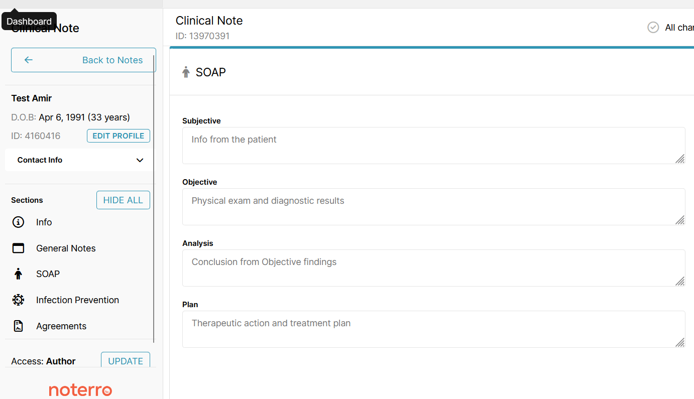 Clinical SOAP Notes