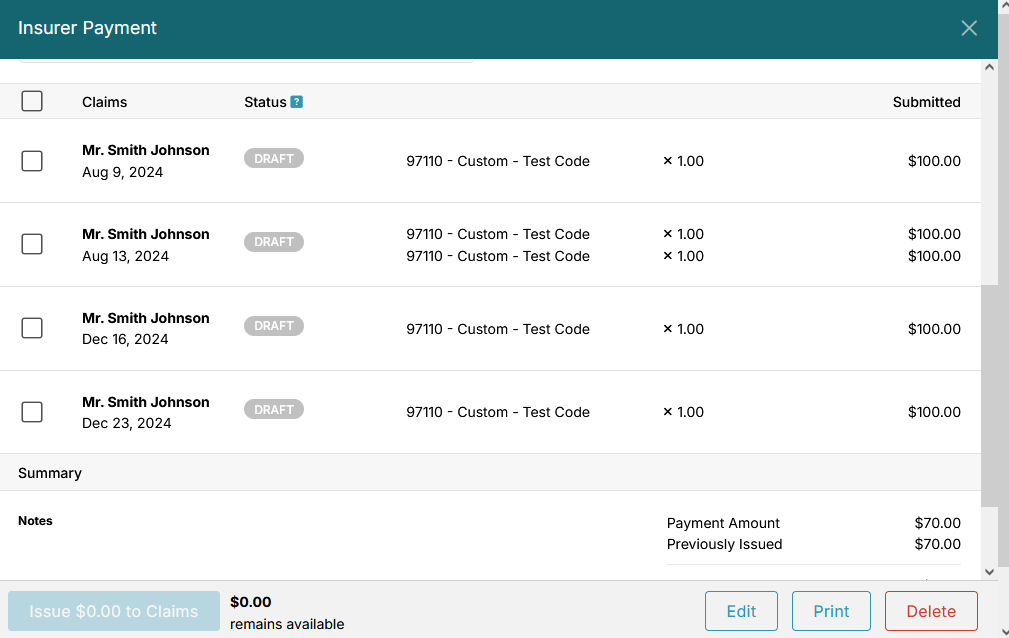 Claim Tracking Software