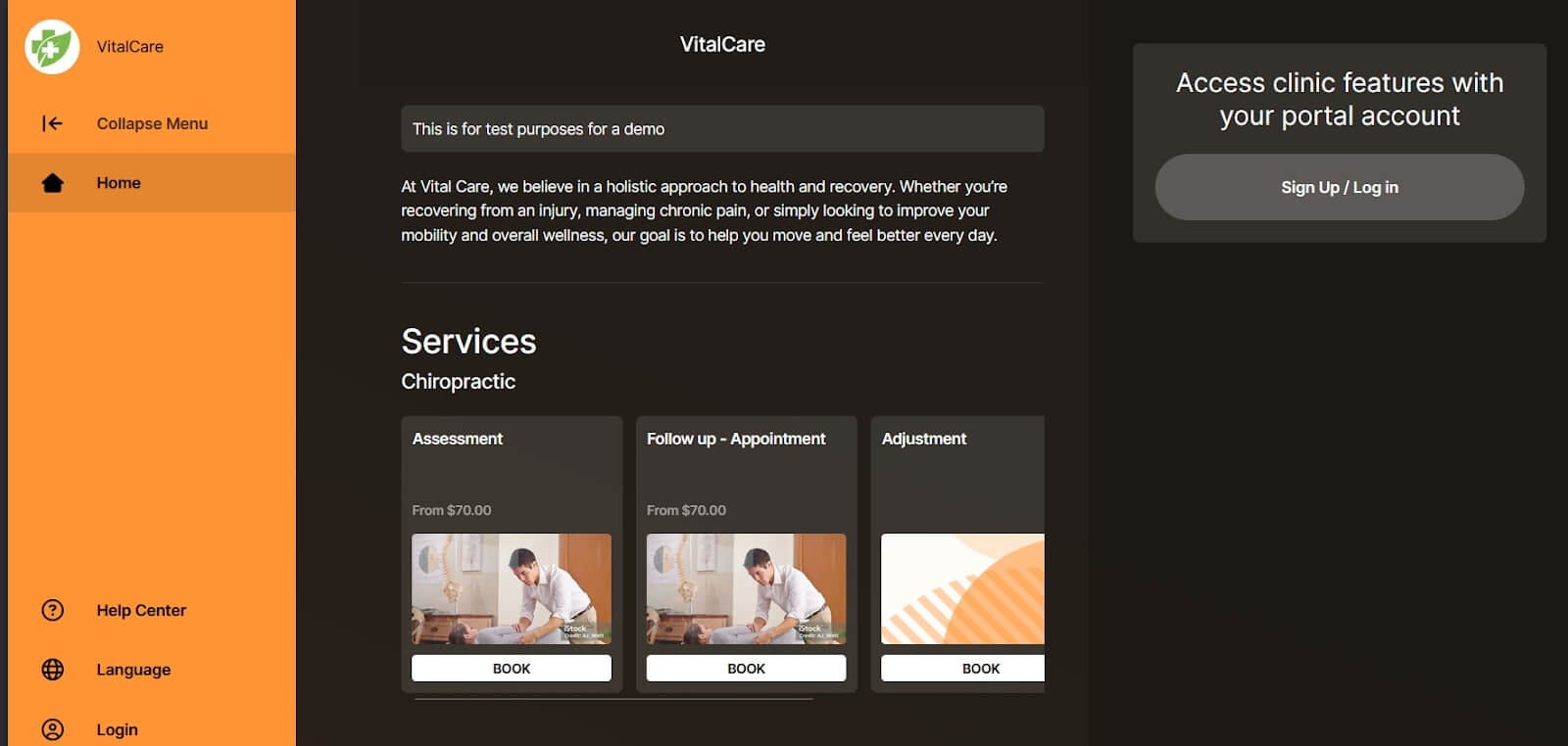 Modern Clinic Website with Online Booking and Secure Patient Portal Access