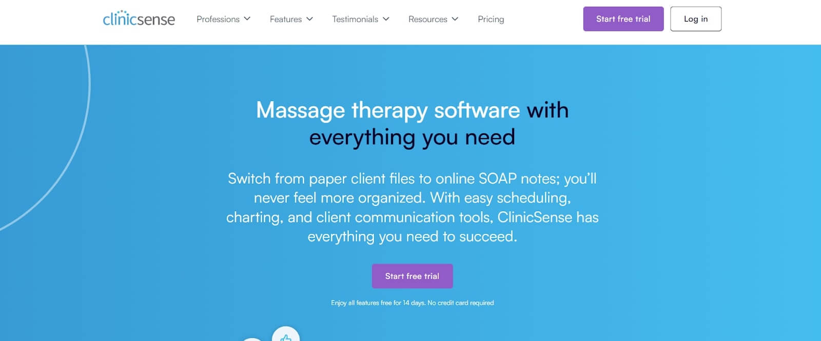 All-in-One Chiropractic Scheduling with SOAP Notes-ClinicSence