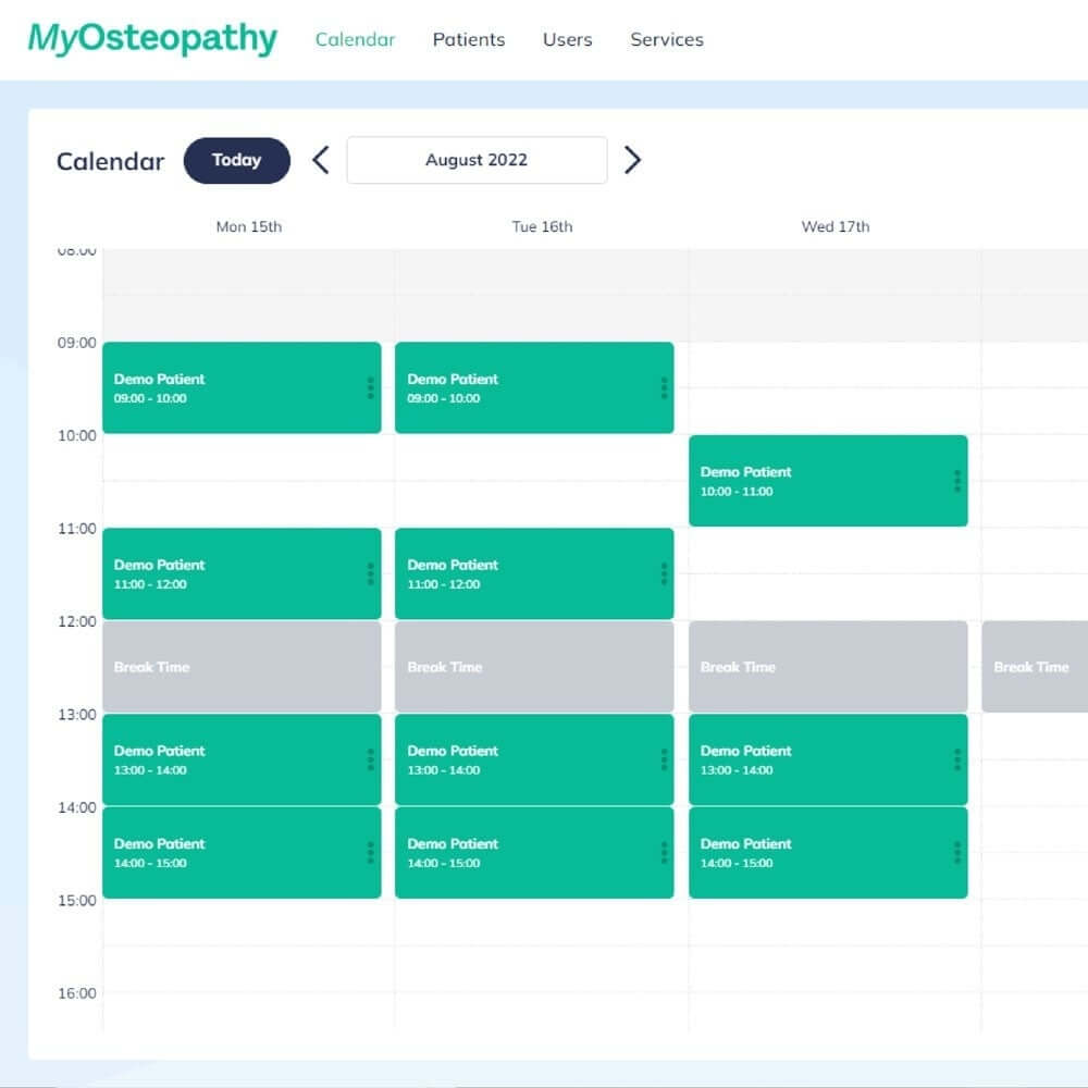 Best purpose-built Osteopathy practice management software Myosteopathy