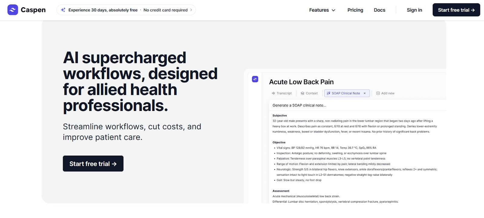 Osteopathy Patient Management Software Caspen
