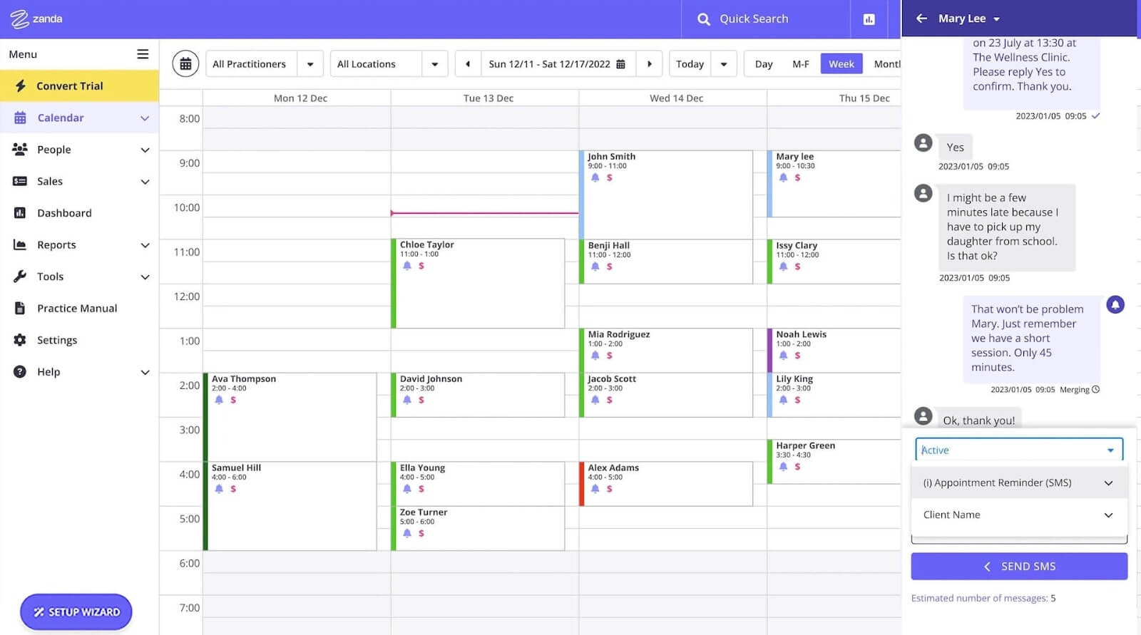 Best cloud-based Osteopathy practice management Software Zanda Health