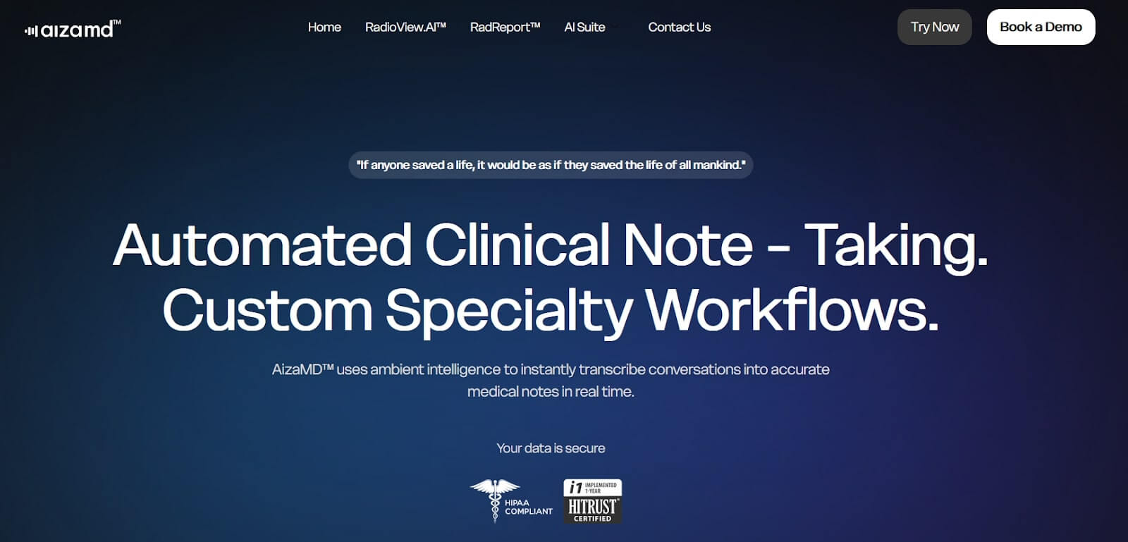 Best Clinic AI Documentation Software AizaMD