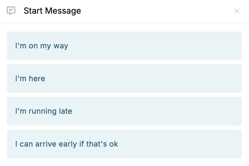 Mobile Clinic Quick Messages