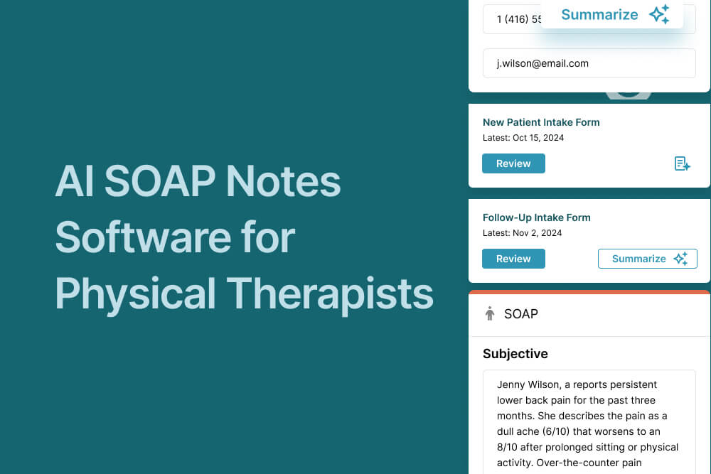9 AI SOAP Notes Software for Physical Therapists