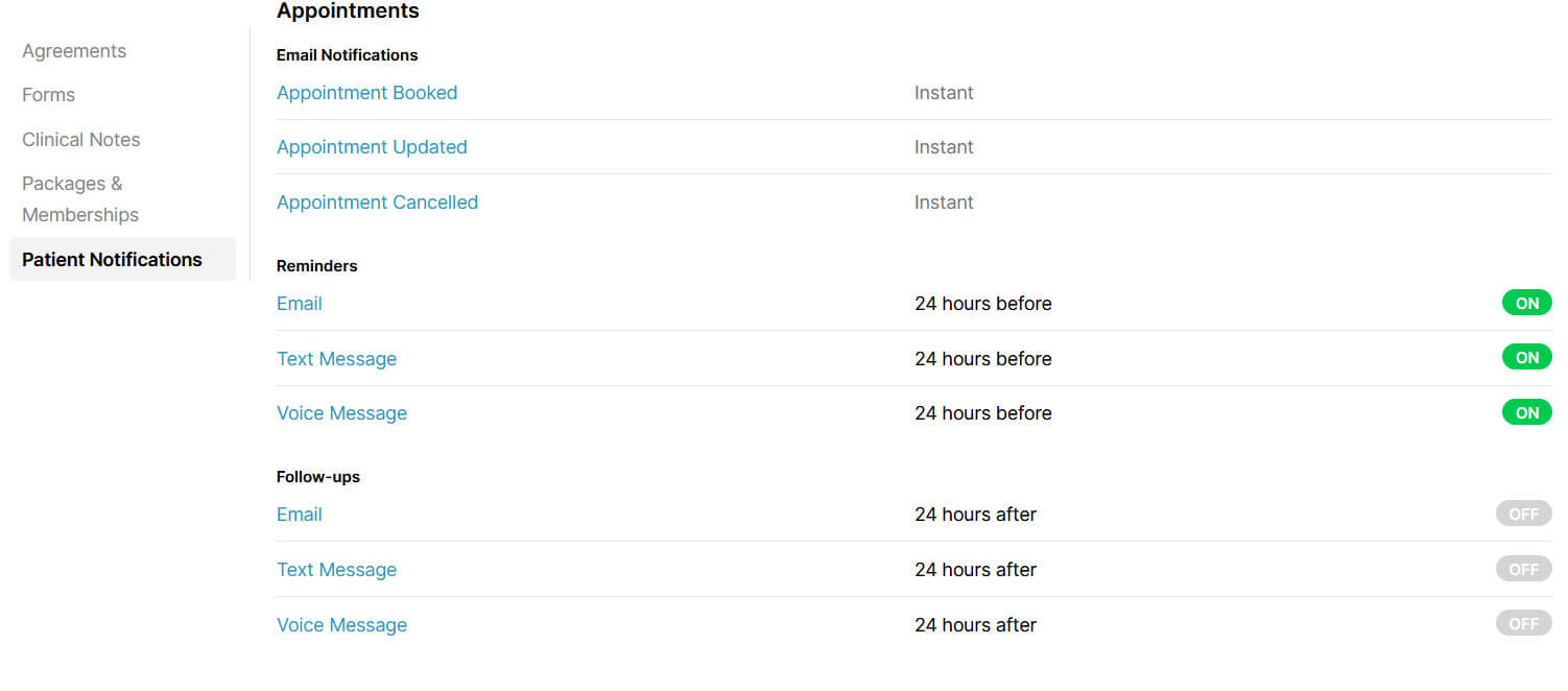 Patient Notification Templates