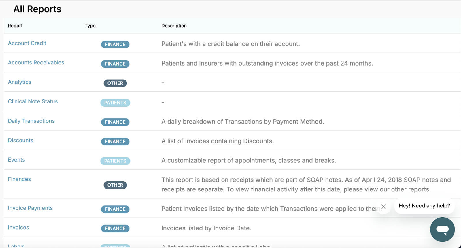 Financial Reports Dashboard