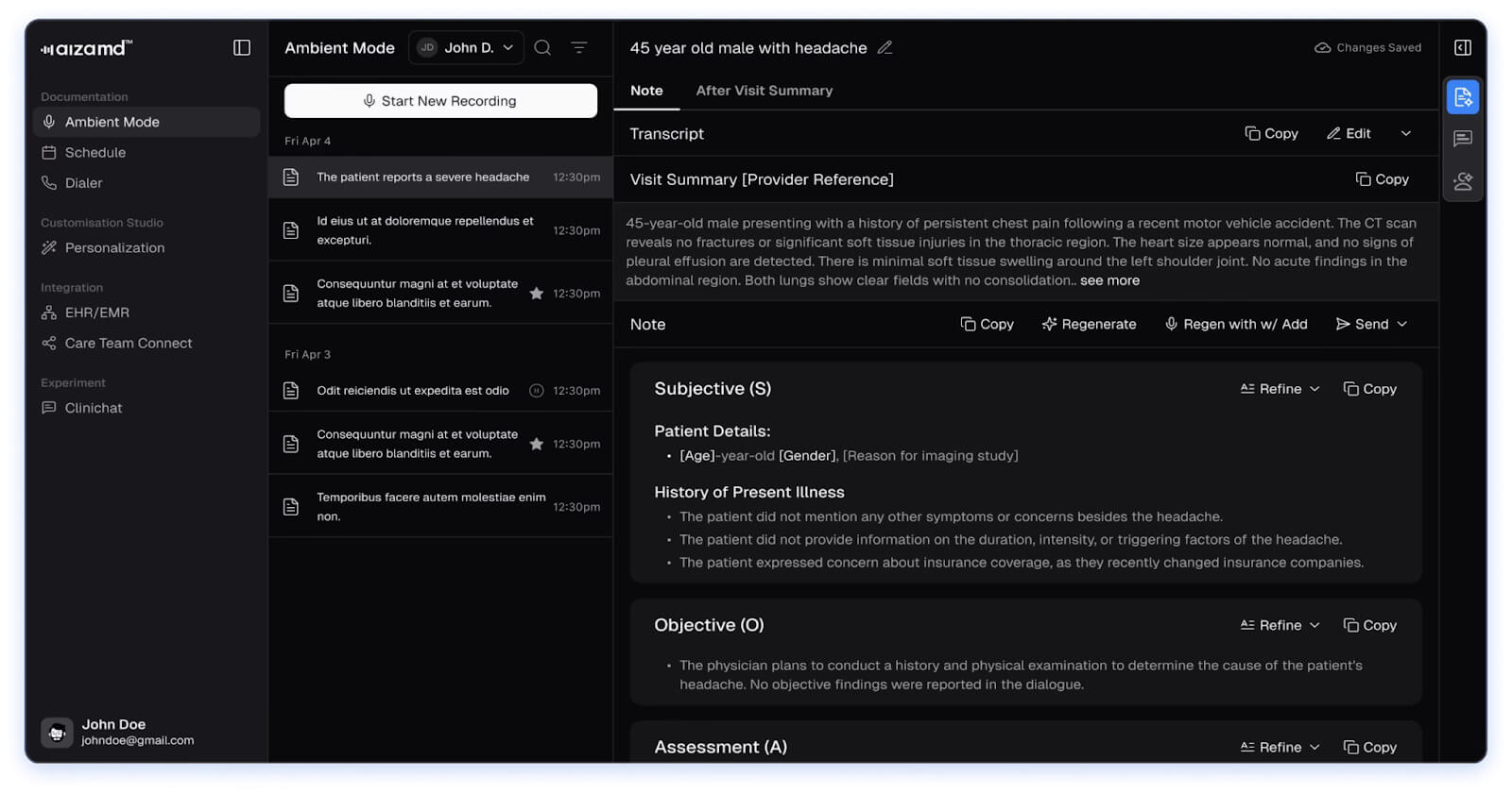 Best Clinical Documentation Software AizaMD
