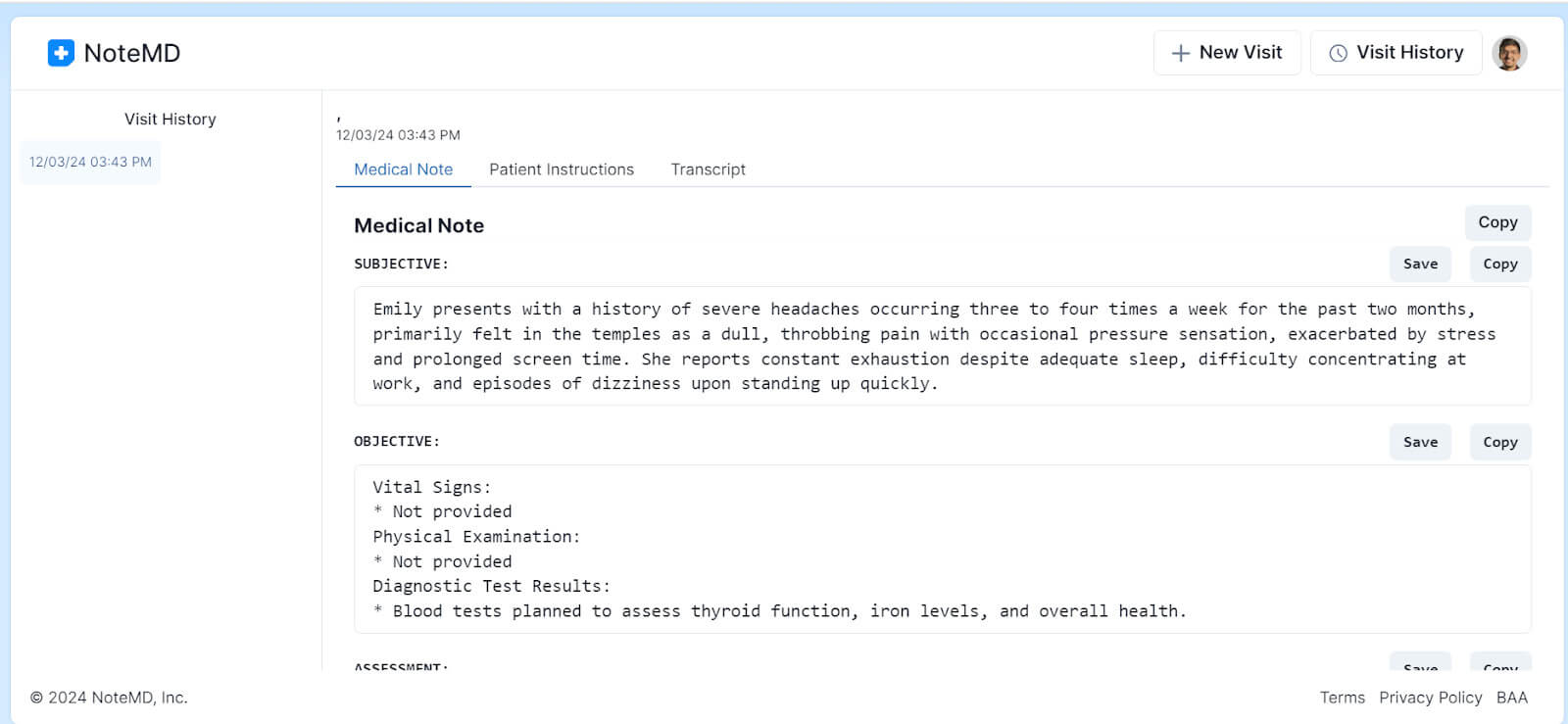 Best Lighweight AI note Software NoteMD