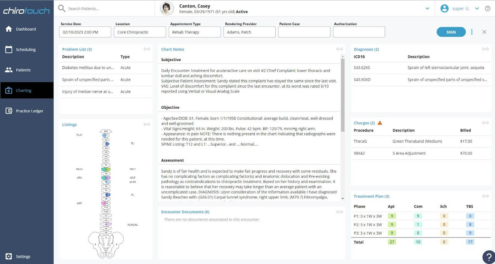 Best Chiropractic Charting Software ChiroTouch