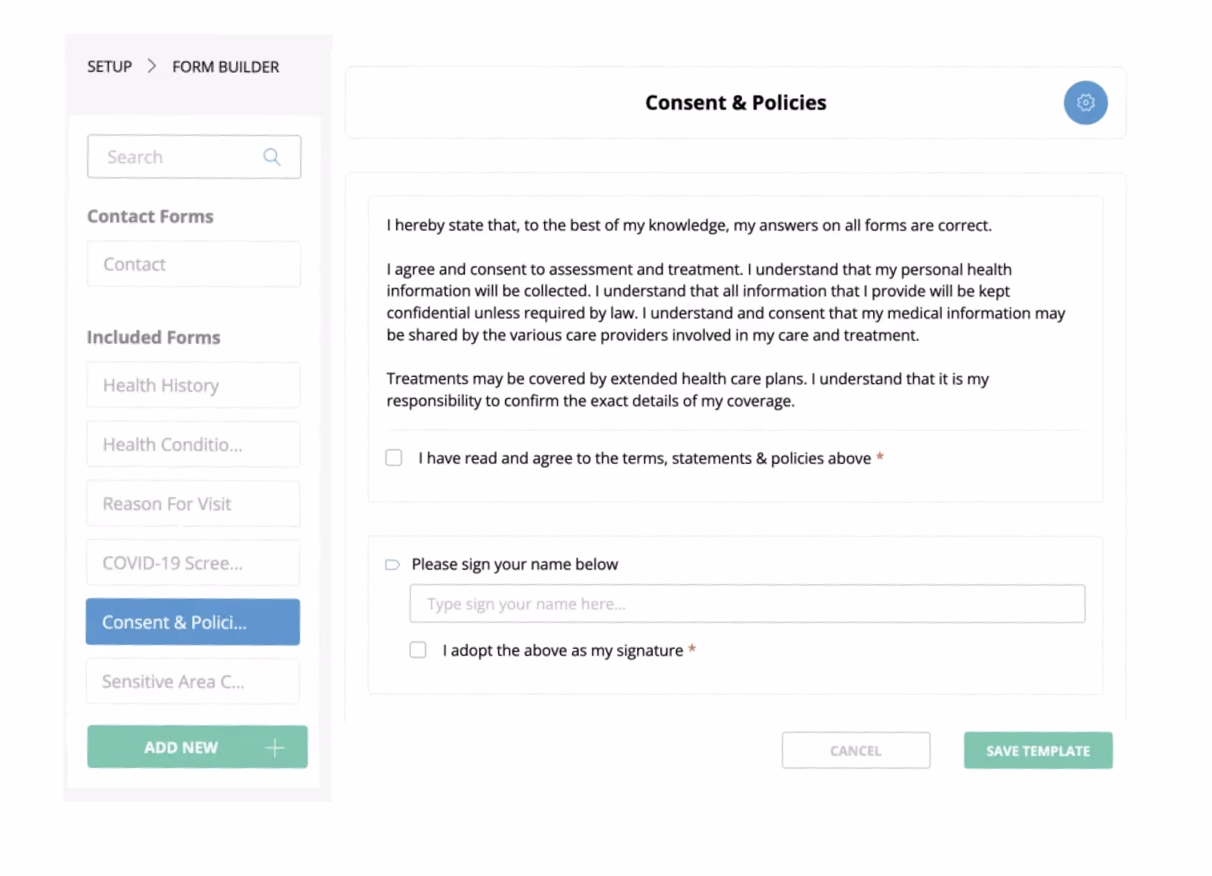 Consent forms