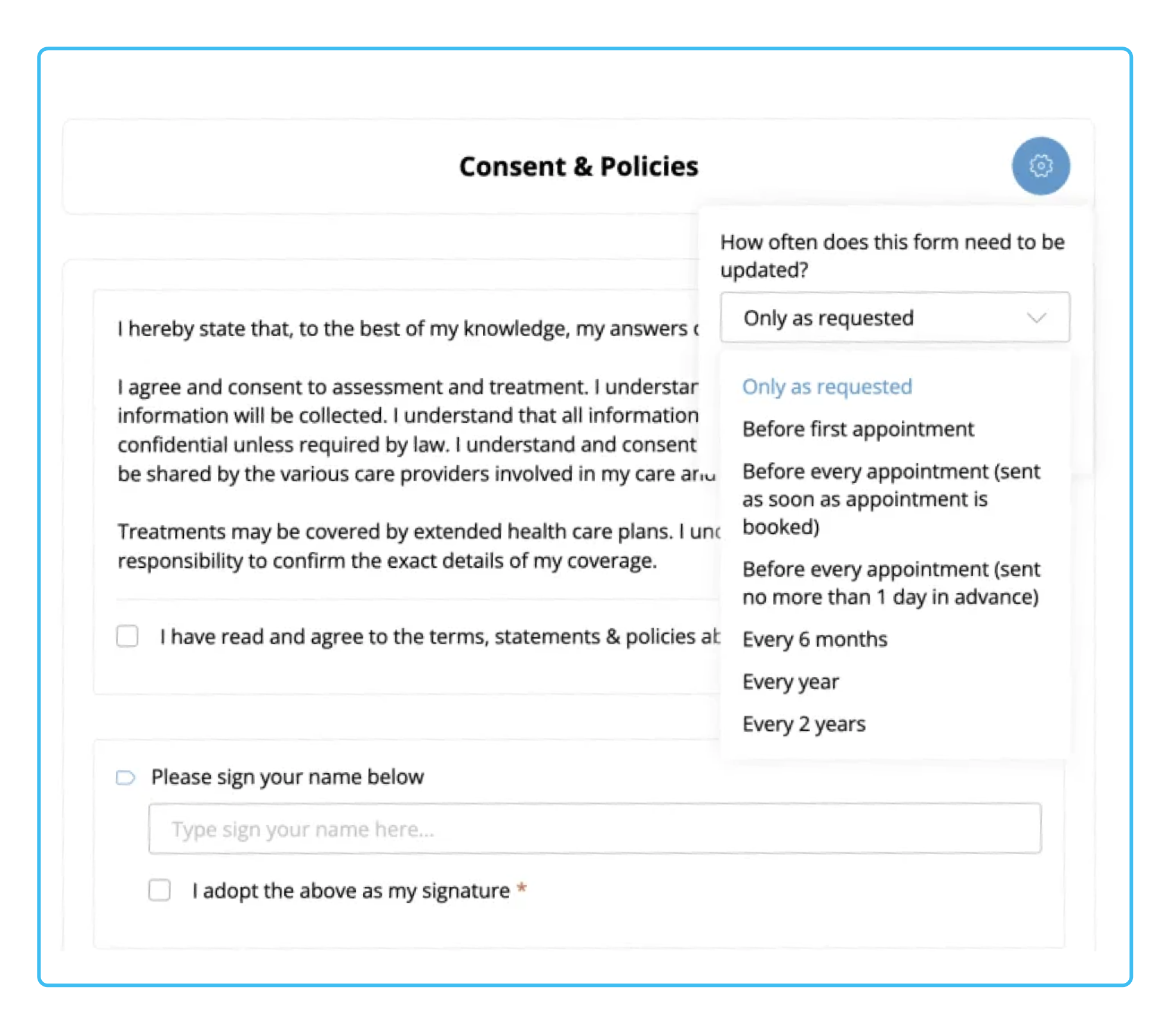 Consent policy 