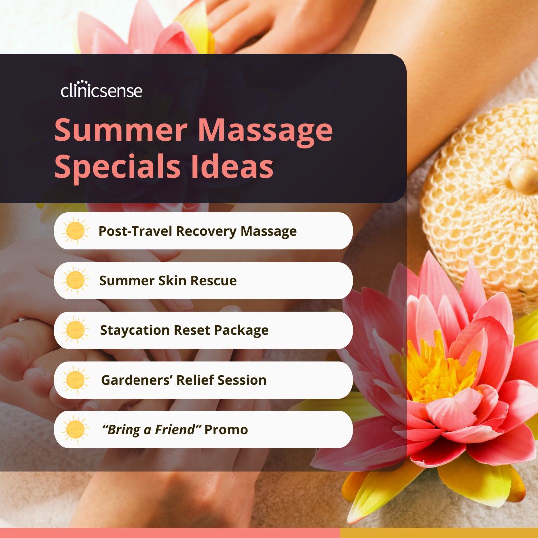 Tips To Overcome The Massage Therapy Slow Season: Summer