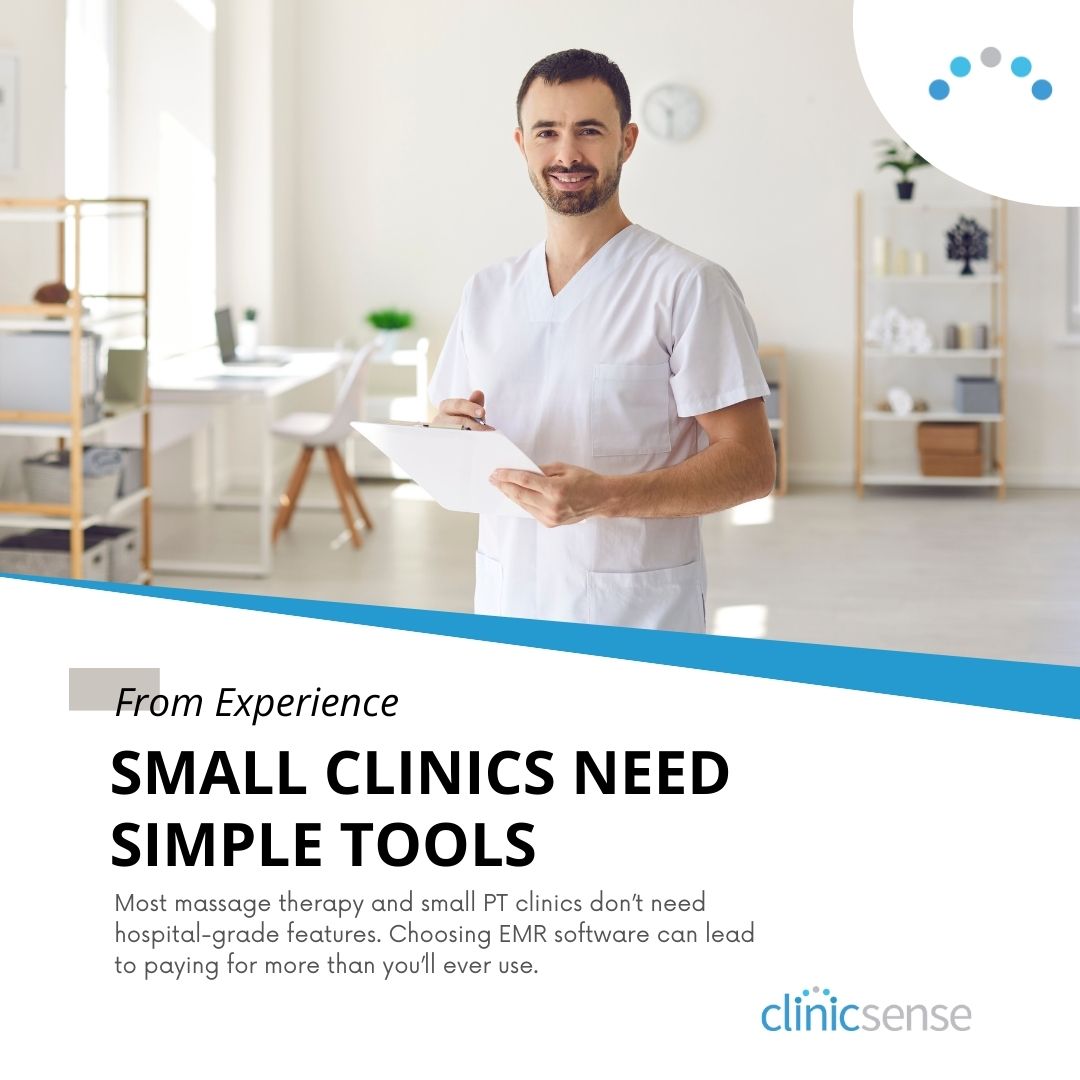 EMR vs Practice Management Software for Massage & PT Clinics