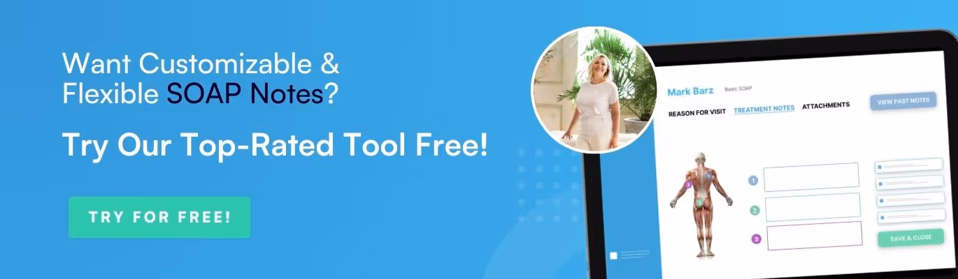 Free Massage Therapy SOAP note template download