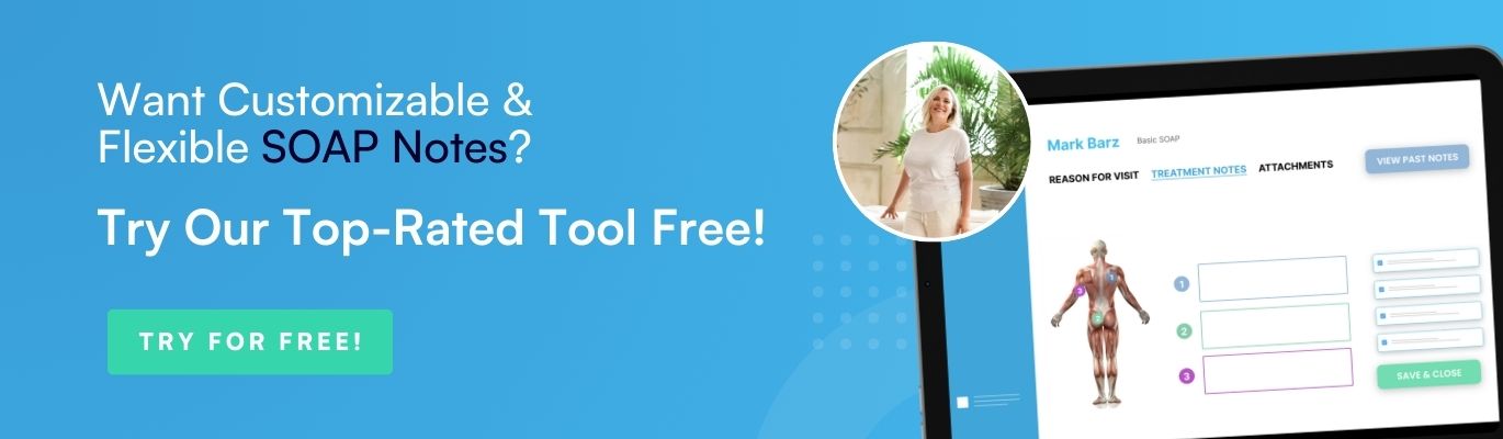 Free Massage Therapy SOAP note template download
