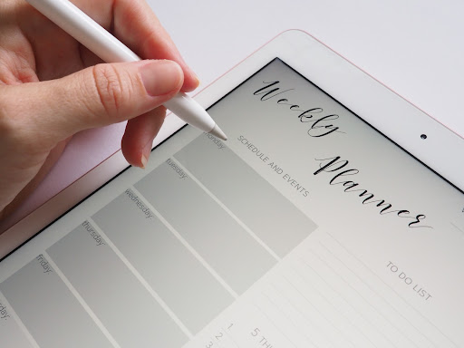 Weekly Planner for massage therapists