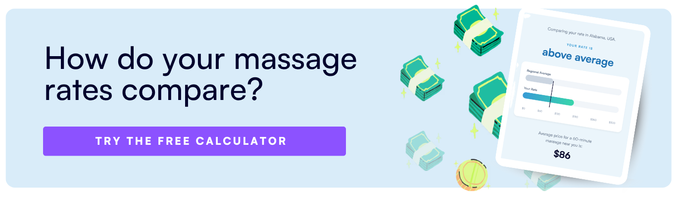 free massage price calculator