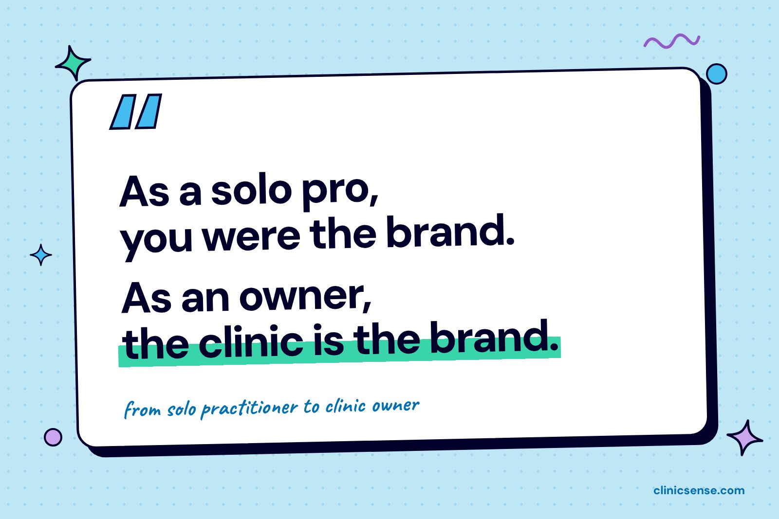 How To Go From Solo Practitioner To Clinic Owner