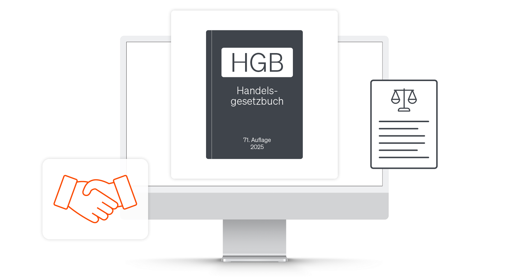 Darstellung einer gedruckter Ausgabe des Handelsgesetzbuches.