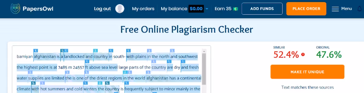 Patchwork Plagiarism Sample 1