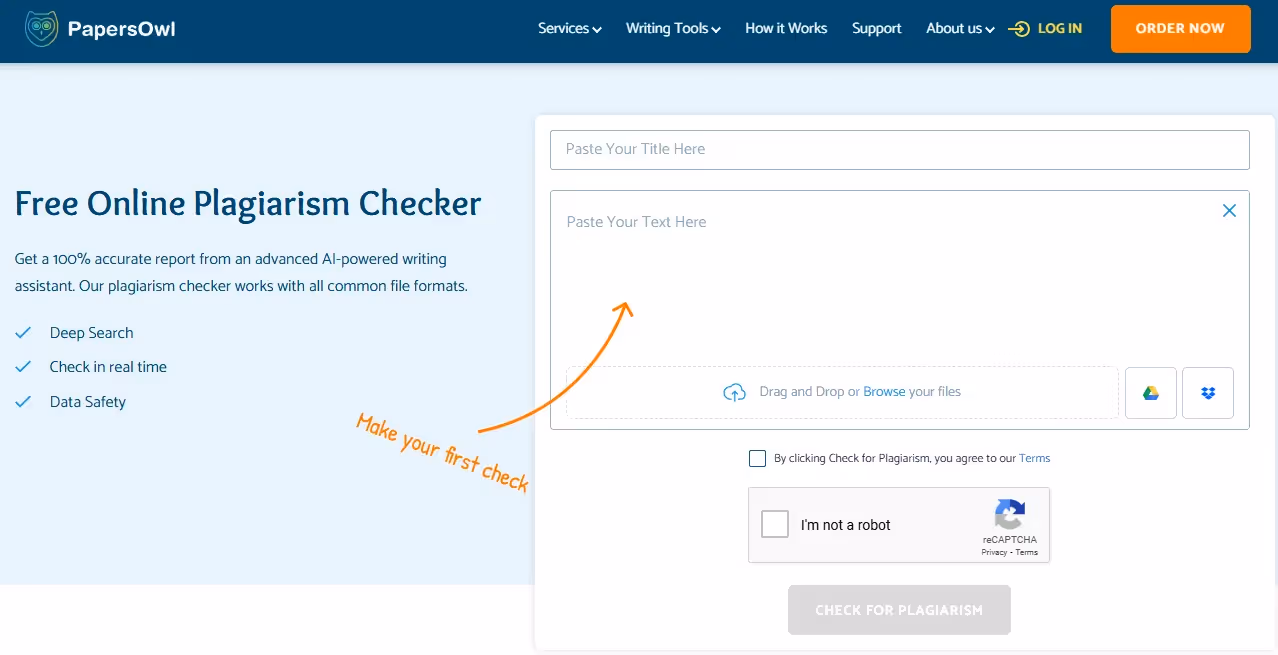Papers Owl: Plagiarism Checker Review