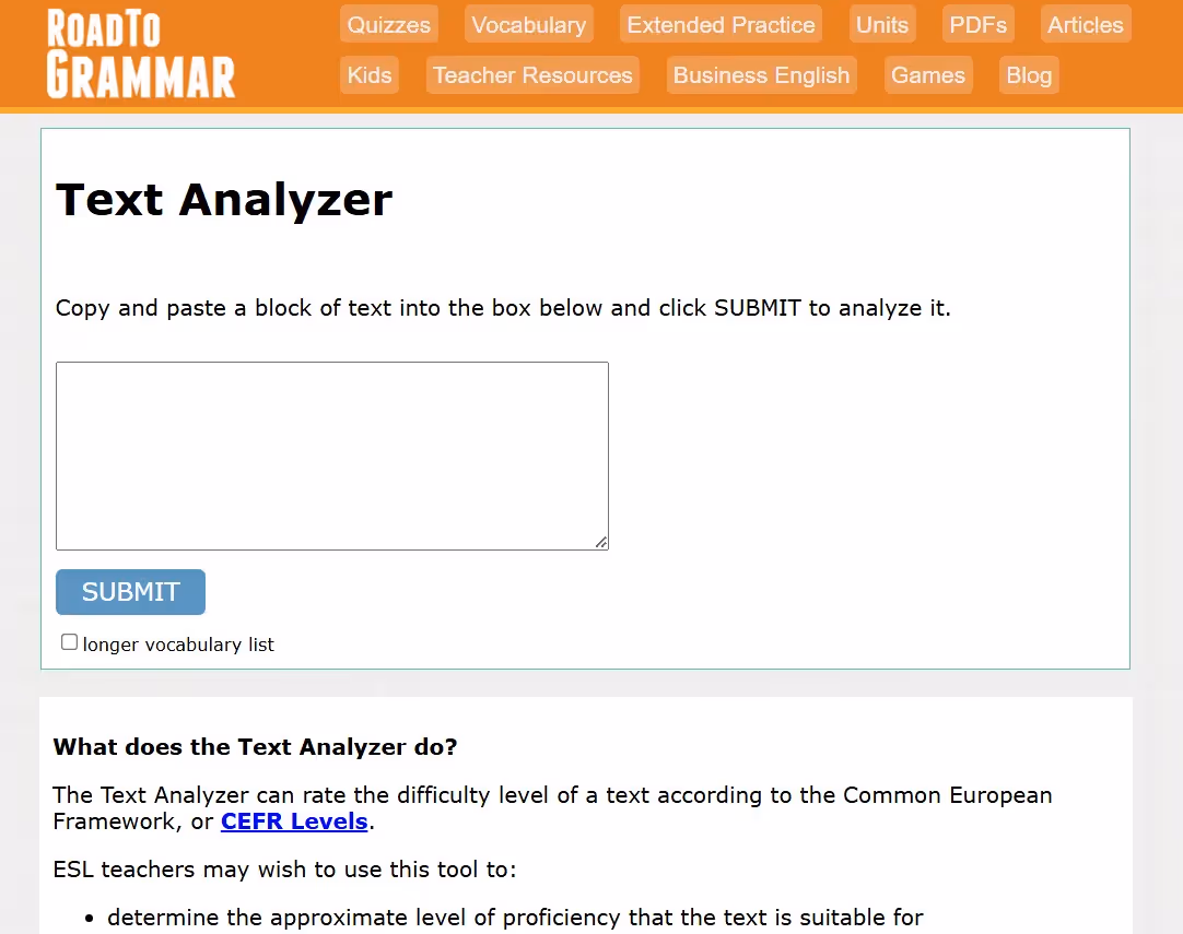 What Is RoadtoGrammar Text Analyzer?