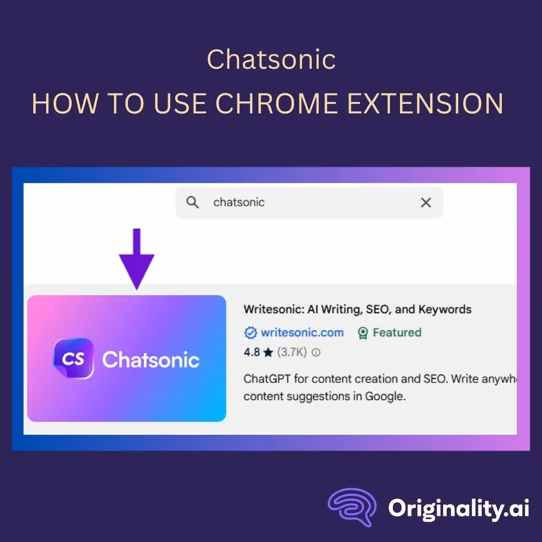 Step 1: Install and log into the Writesonic Chome Extension
