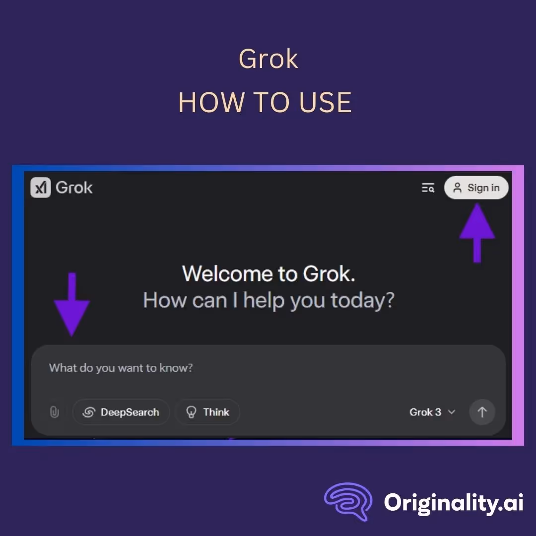 Step 1: Sign in to the Grok website