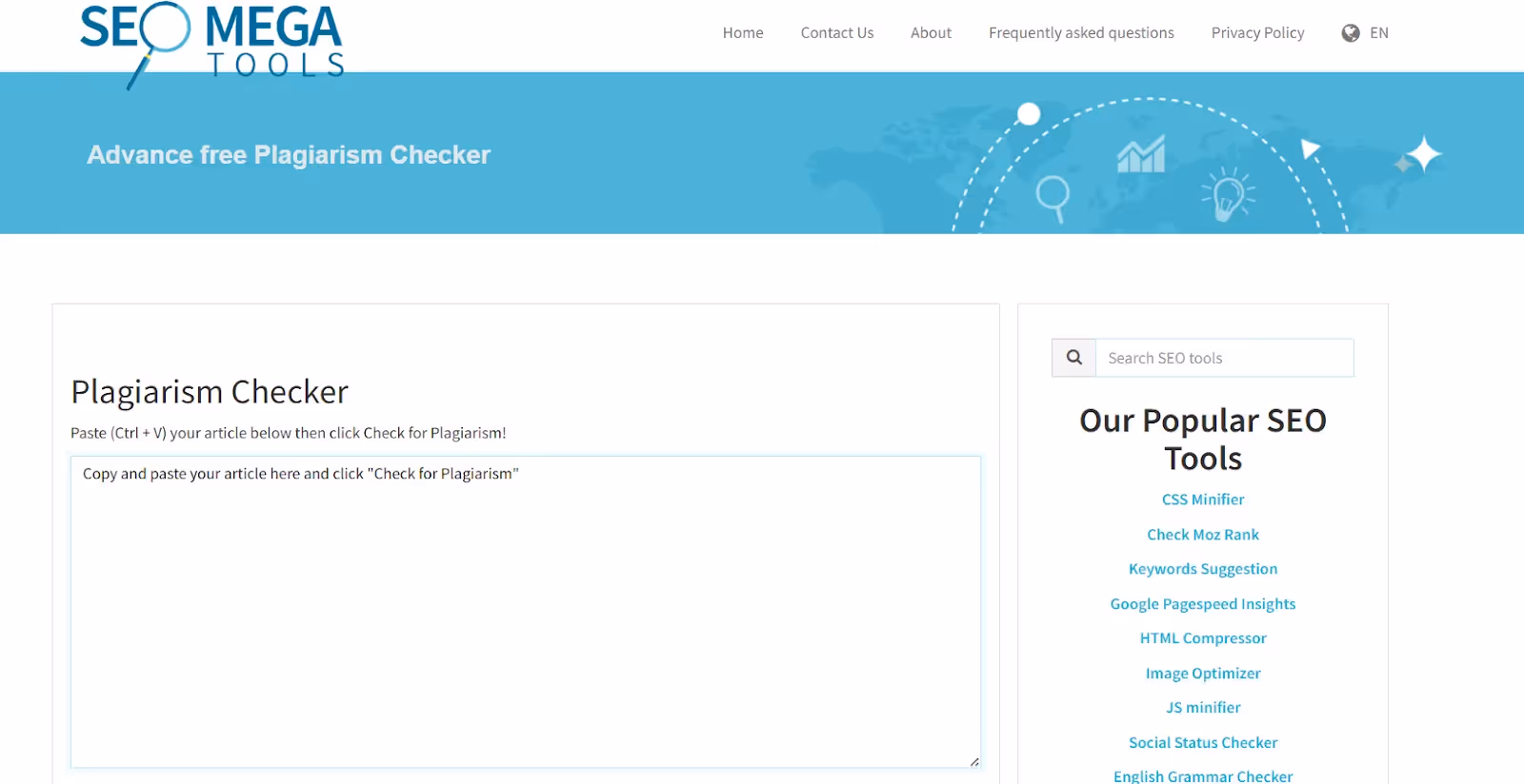 SEO Mega Tools: Plagiarism Checker Review